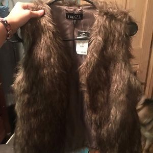 Faux fur jacket